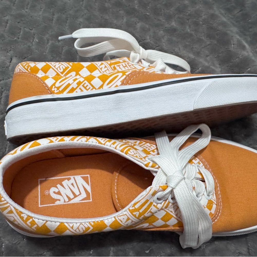 Vans Bold Yellow and White Lace-Up Shoes - Picture 6 of 6